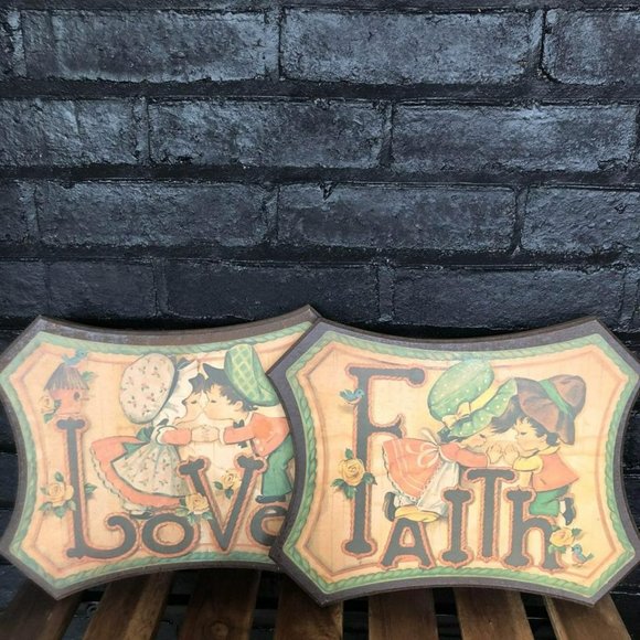 Homco Other - Vintage 1970s Homco Wall Hanging Plaques Set of 2